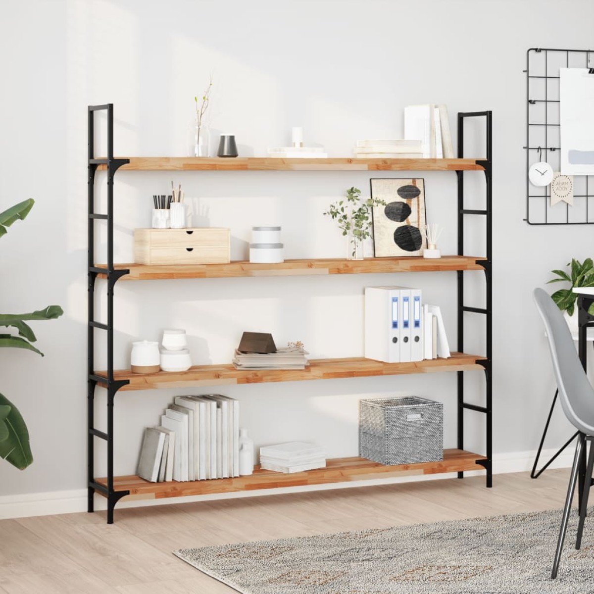 vidaXL Ράφια Πλωτά 3 τεμ. 120x20x4 εκ. από Μασίφ Ξύλο Ακακίας με Φινίρισμα Λαδιού