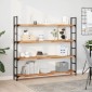 vidaXL Ράφια Πλωτά 3 τεμ. 120x20x4 εκ. από Μασίφ Ξύλο Ακακίας με Φινίρισμα Λαδιού