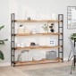 vidaXL Ράφια Πλωτά 3 τεμ. 140x20x4 εκ. από Μασίφ Ξύλο Ακακίας με Φινίρισμα Λαδιού