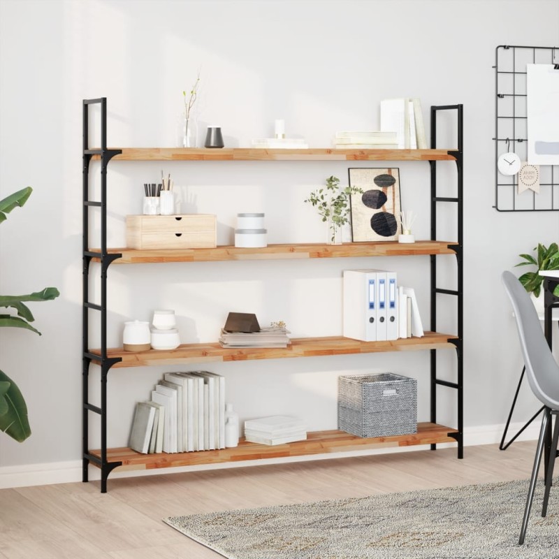vidaXL Ράφια Κρεμαστά 3 Τεμ. 160x20x4εκ. Φινίρισμα Λαδιού Μασίφ Ακακία