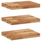vidaXL Ράφια Πλωτά 3 τεμ. 40x30x4 εκ. από Μασίφ Ξύλο Ακακίας με Φινίρισμα Λαδιού