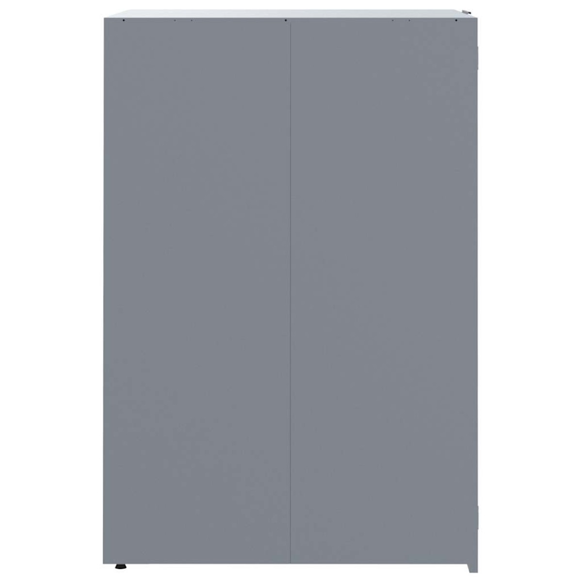 vidaXL Πλαίσιο Κάδων Απορριμμάτων 2 Κάδοι Γκρι 138x79x117 εκ. Ατσάλι