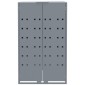 vidaXL Πλαίσιο Κάδων Απορριμμάτων 5 Κάδοι Γκρι 345x79x117 εκ. Ατσάλι