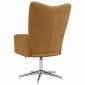 vidaXL Πολυθρόνα Relax Καφέ Βελούδινη
