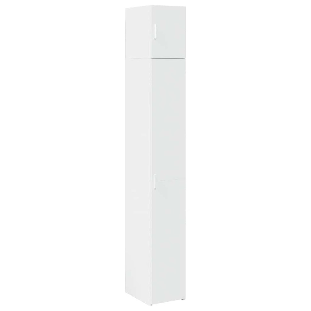 vidaXL Ντουλάπι Αποθήκευσης Στενό Λευκό 30x42,5x225 εκ. Επεξεργ. Ξύλο