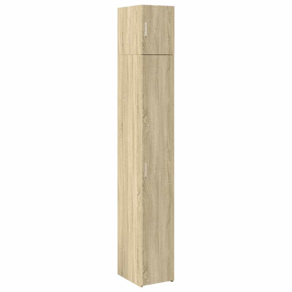 vidaXL Ντουλάπι Αποθήκευσης Στενό Δρυς 30x42,5x225 εκ. Επεξεργ. Ξύλο