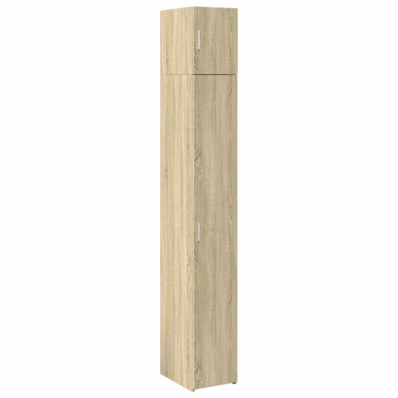 vidaXL Ντουλάπι Αποθήκευσης Στενό Δρυς 30x42,5x225 εκ. Επεξεργ. Ξύλο