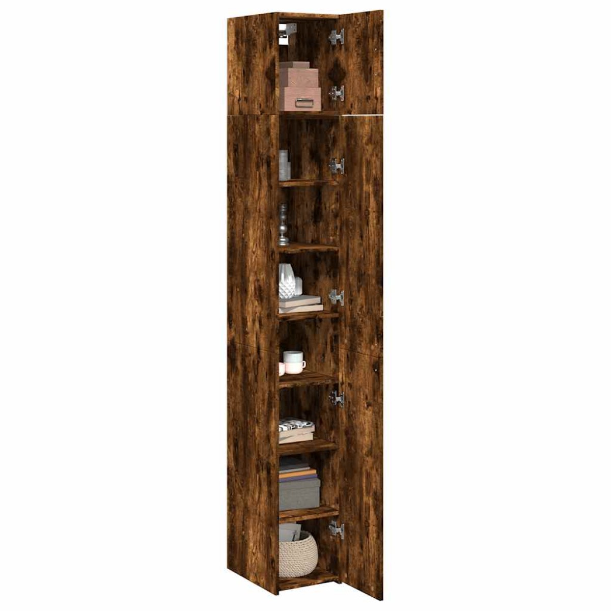 vidaXL Ντουλάπι Αποθήκευσης Στενό Δρυς 30x42,5x225 εκ. Επεξεργ. Ξύλο