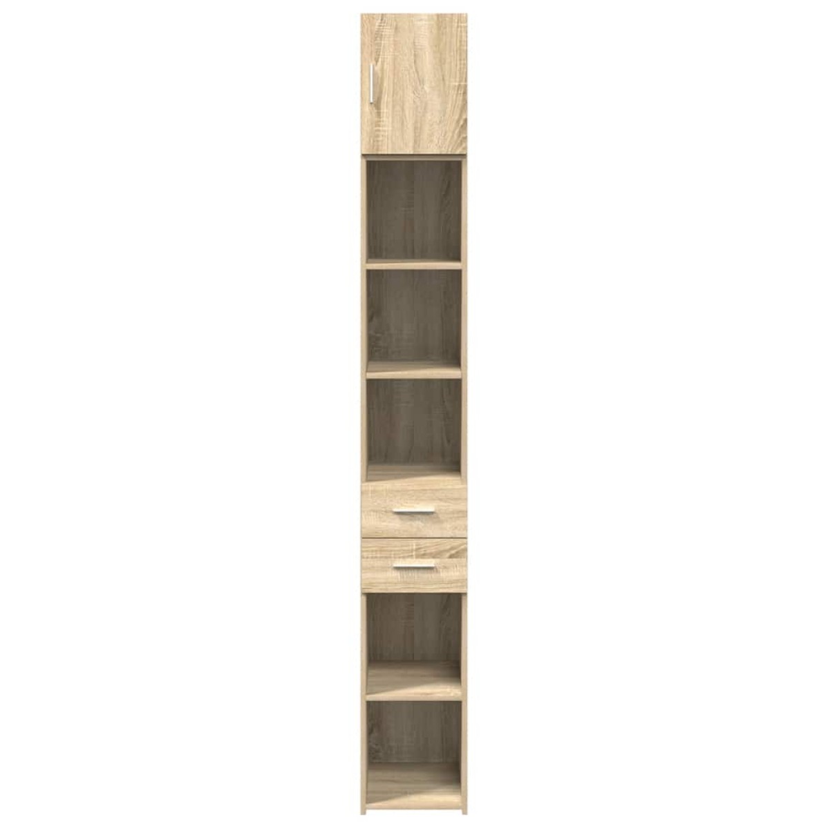vidaXL Ντουλάπι Αποθήκευσης Στενό Δρυς 30x42,5x225 εκ. Επεξεργ. Ξύλο