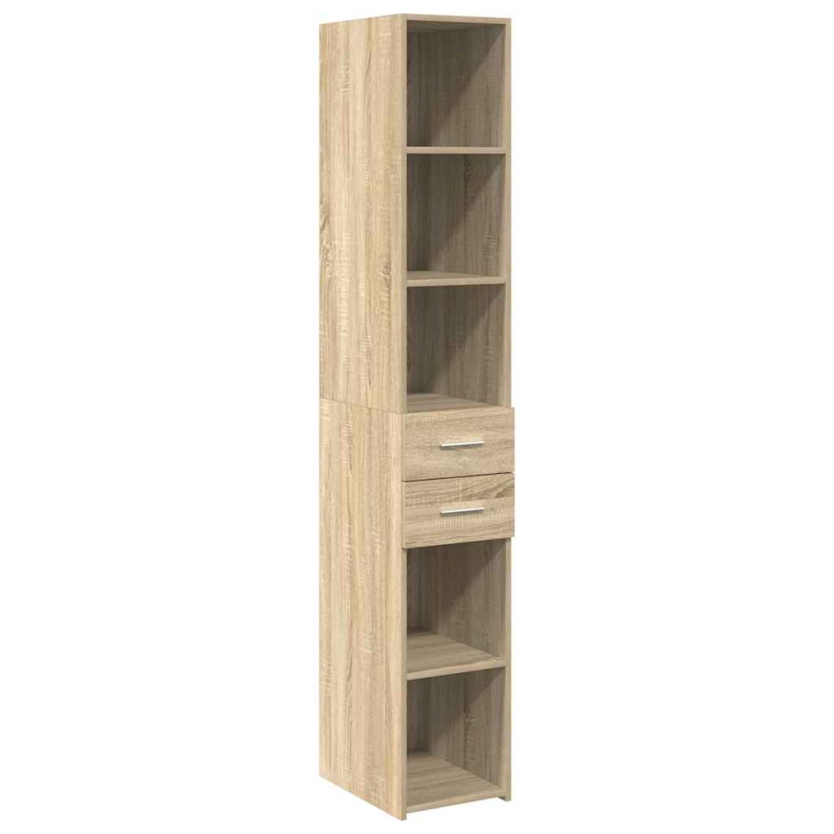 vidaXL Ντουλάπι Αποθήκευσης Στενό Δρυς 30x42,5x225 εκ. Επεξεργ. Ξύλο