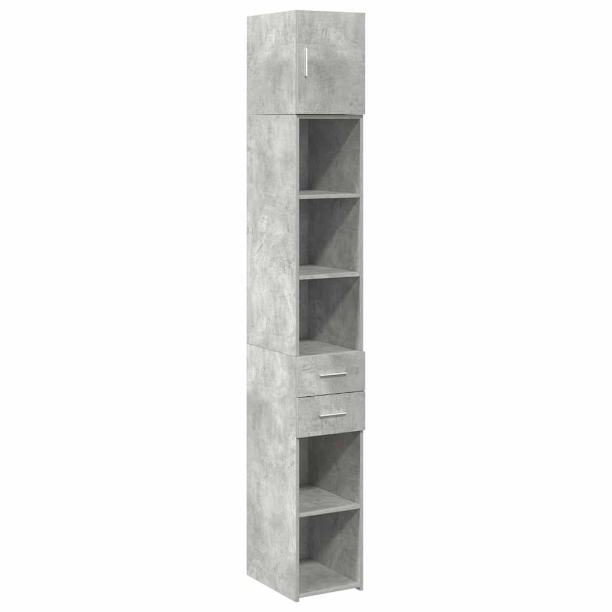 vidaXL Ντουλάπι Αποθήκευσης Στενό Γκρι 30x42,5x225 εκ. Επεξεργ. Ξύλο