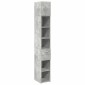 vidaXL Ντουλάπι Αποθήκευσης Στενό Γκρι 30x42,5x225 εκ. Επεξεργ. Ξύλο