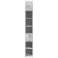 vidaXL Ντουλάπι Αποθήκευσης Στενό Γκρι 30x42,5x225 εκ. Επεξεργ. Ξύλο