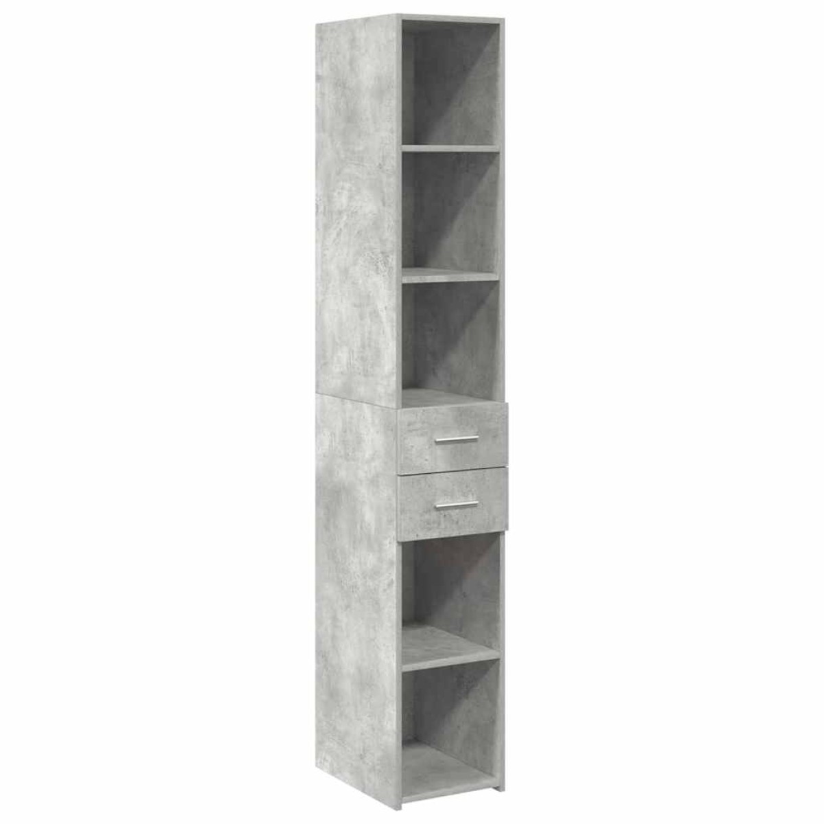 vidaXL Ντουλάπι Αποθήκευσης Στενό Γκρι 30x42,5x225 εκ. Επεξεργ. Ξύλο