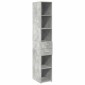 vidaXL Ντουλάπι Αποθήκευσης Στενό Γκρι 30x42,5x225 εκ. Επεξεργ. Ξύλο