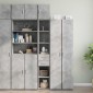 vidaXL Ντουλάπι Αποθήκευσης Στενό Γκρι 30x42,5x225 εκ. Επεξεργ. Ξύλο