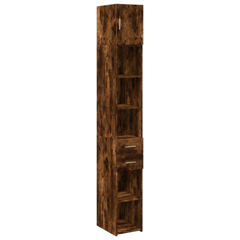 vidaXL Ντουλάπι Αποθήκευσης Στενό Δρυς 30x42,5x225 εκ. Επεξεργ. Ξύλο