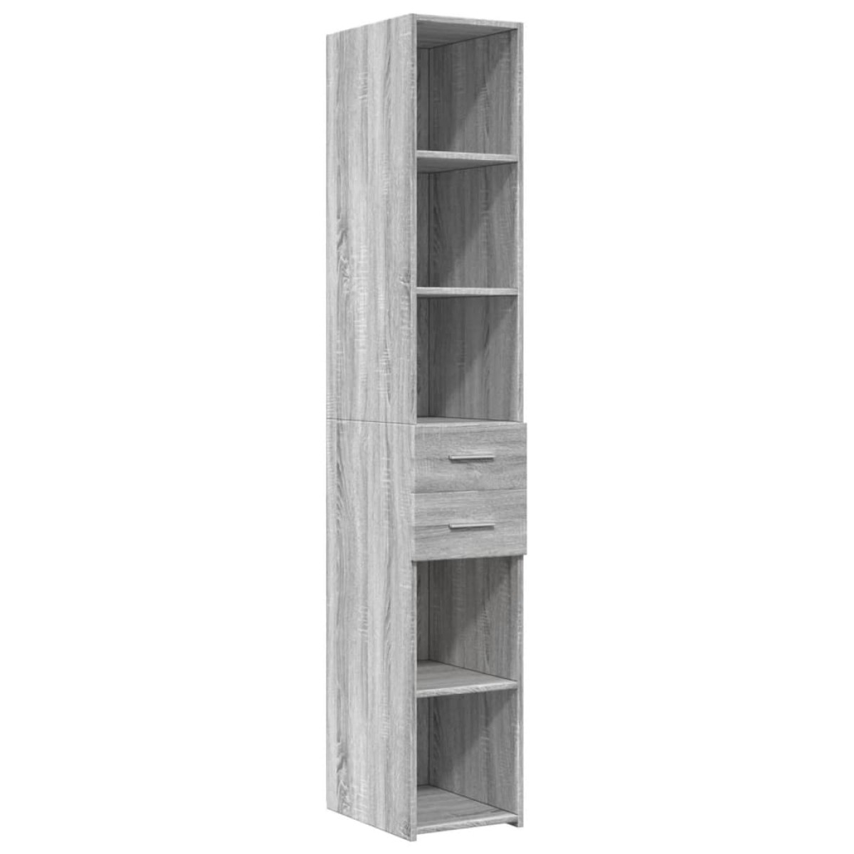 vidaXL Ντουλάπι Αποθήκευσης Στενό Γκρι 30x42,5x225 εκ. Επεξεργ. Ξύλο