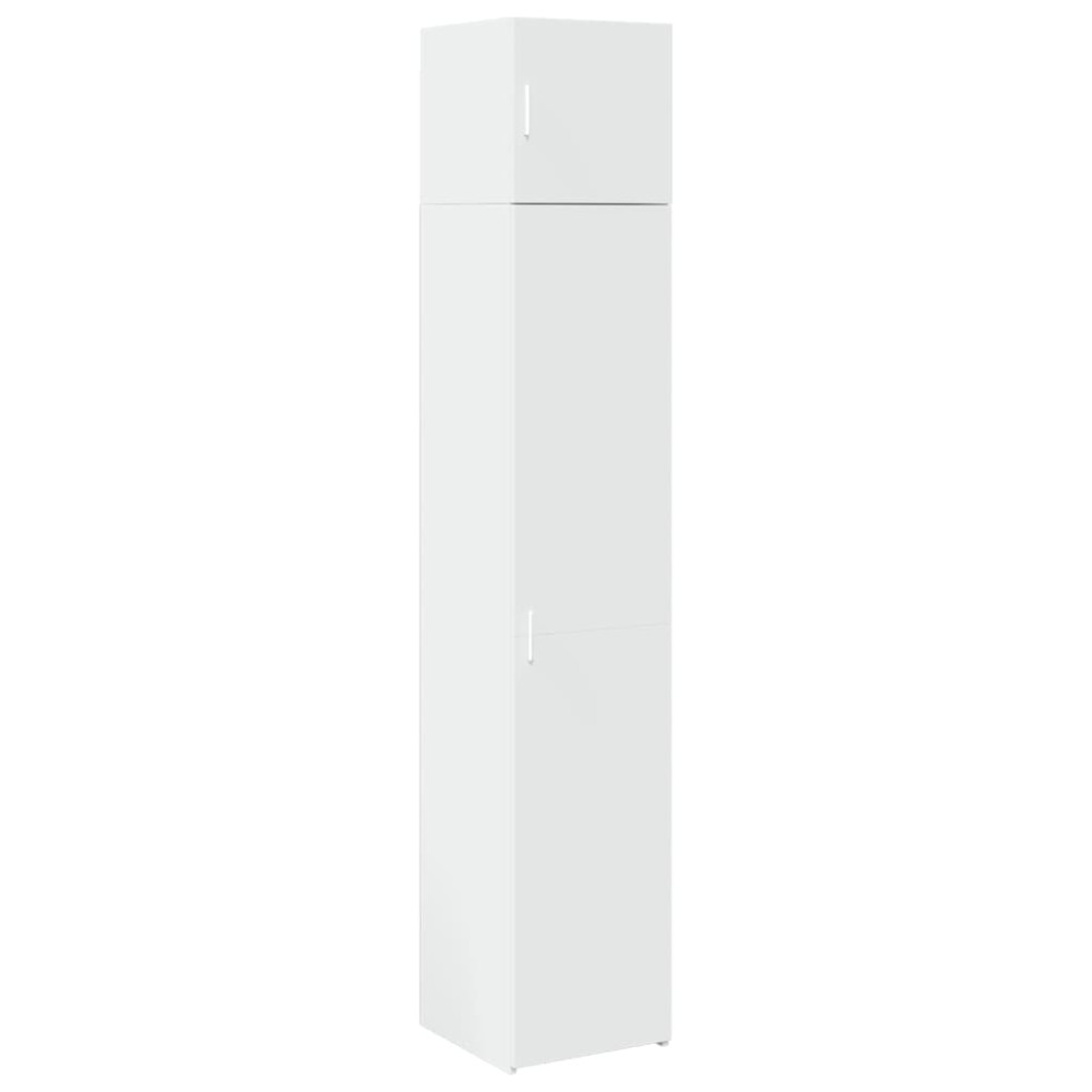 vidaXL Ντουλάπι Αποθήκευσης Στενό Λευκό 40x42,5x225 εκ. Επεξεργ. Ξύλο