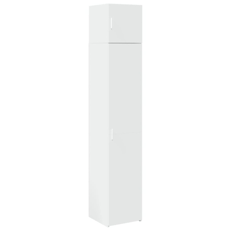 vidaXL Ντουλάπι Αποθήκευσης Στενό Λευκό 40x42,5x225 εκ. Επεξεργ. Ξύλο
