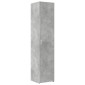 vidaXL Ντουλάπι Αποθήκευσης Στενό Γκρι 40x42,5x225 εκ. Επεξεργ. Ξύλο