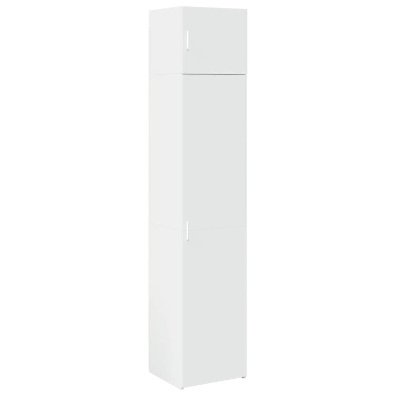 vidaXL Ντουλάπι Αποθήκευσης Στενό Λευκό 45x42,5x225 εκ. Επεξεργ. Ξύλο