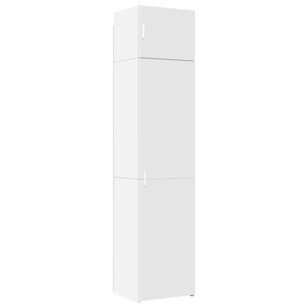 vidaXL Ντουλάπι Αποθήκευσης Στενό Λευκό 50x42,5x225 εκ. Επεξεργ. Ξύλο