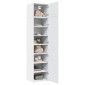 vidaXL Ντουλάπι Αποθήκευσης Στενό Λευκό 50x42,5x225 εκ. Επεξεργ. Ξύλο