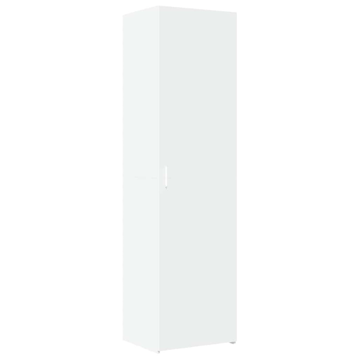 vidaXL Ντουλάπι Αποθήκευσης Στενό Λευκό 50x42,5x225 εκ. Επεξεργ. Ξύλο