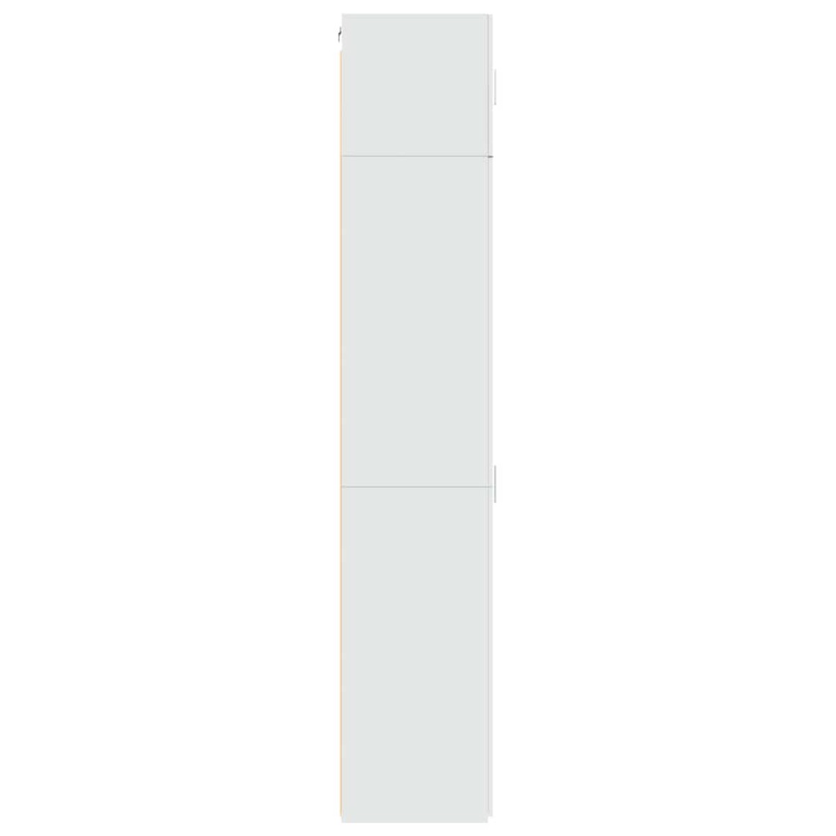 vidaXL Ντουλάπι Αποθήκευσης Στενό Λευκό 50x42,5x225 εκ. Επεξεργ. Ξύλο