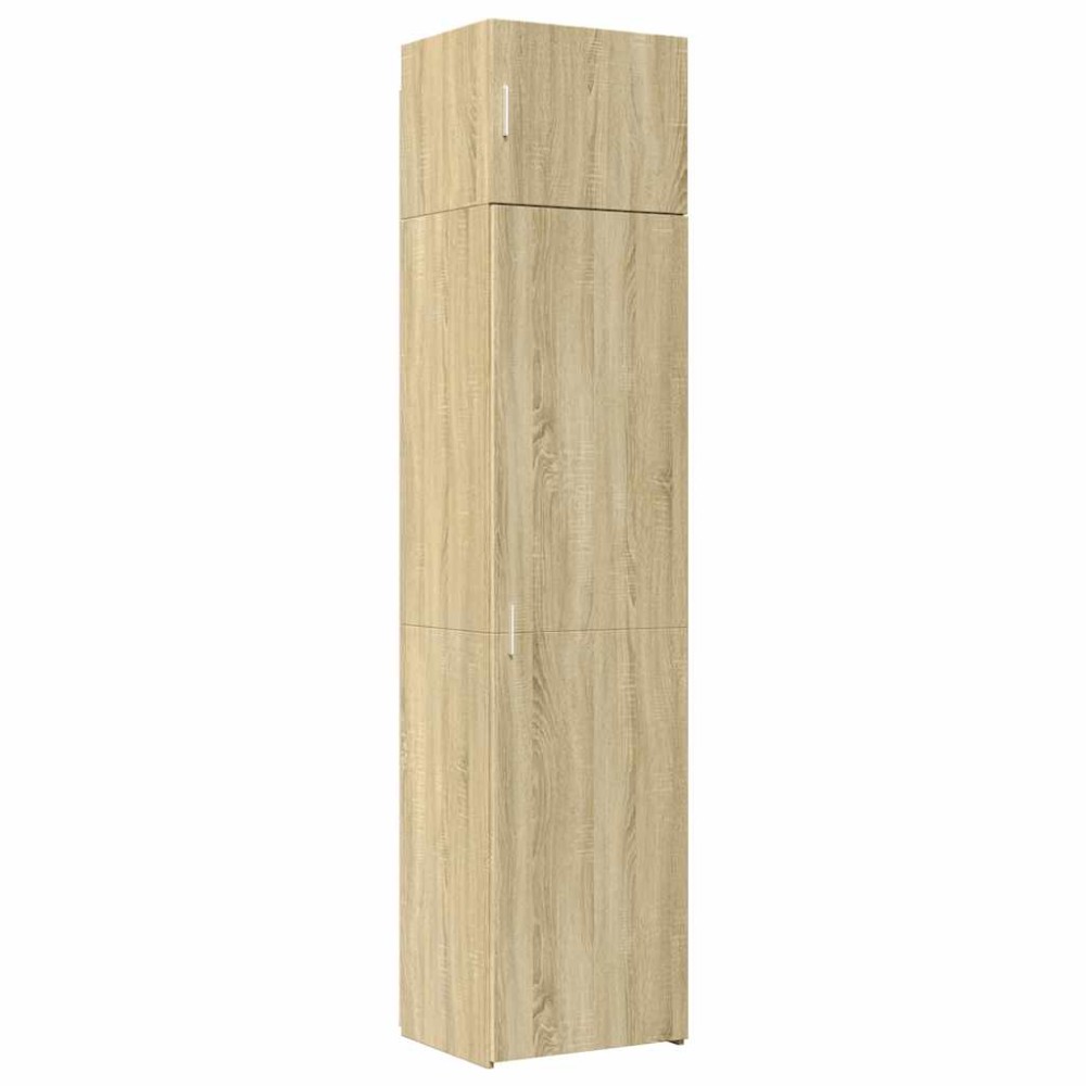 vidaXL Ντουλάπι Αποθήκευσης Στενό Δρυς 50x42,5x225 εκ. Επεξεργ. Ξύλο