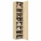 vidaXL Ντουλάπι Αποθήκευσης Στενό Δρυς 50x42,5x225 εκ. Επεξεργ. Ξύλο