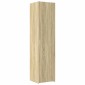 vidaXL Ντουλάπι Αποθήκευσης Στενό Δρυς 50x42,5x225 εκ. Επεξεργ. Ξύλο