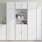 vidaXL Ραφιέρα με Ντουλάπια Λευκή 70x42,5x225 εκ. Επεξεργασμένο Ξύλο