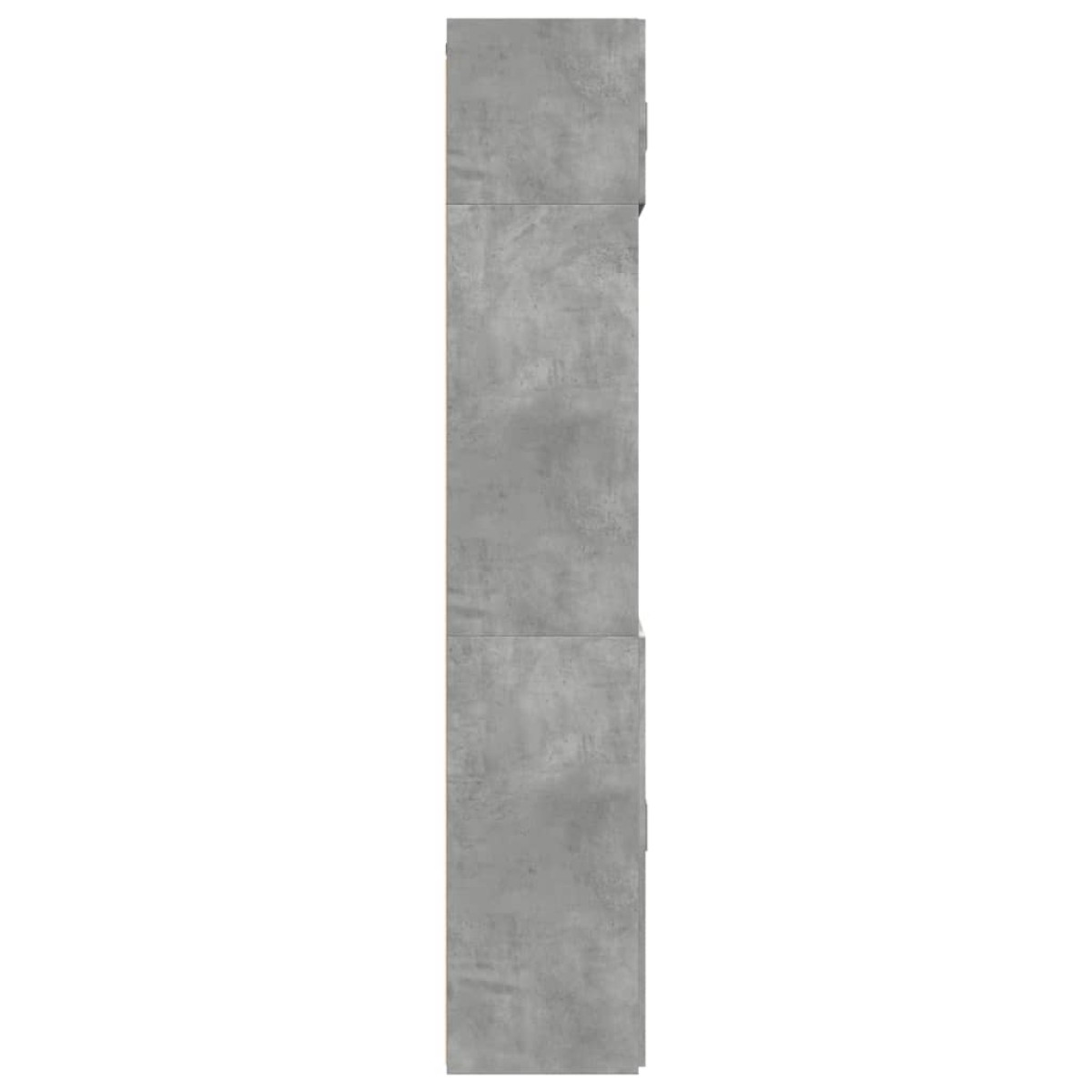 vidaXL Ραφιέρα με Ντουλάπια Γκρι Σκυροδέμ. 70x42,5x225 εκ. Επεξ. Ξύλο