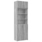 vidaXL Ραφιέρα με Ντουλάπια Γκρι Sonoma 70x42,5x225 εκ. Επεξ. Ξύλο