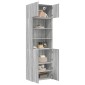 vidaXL Ραφιέρα με Ντουλάπια Γκρι Sonoma 70x42,5x225 εκ. Επεξ. Ξύλο