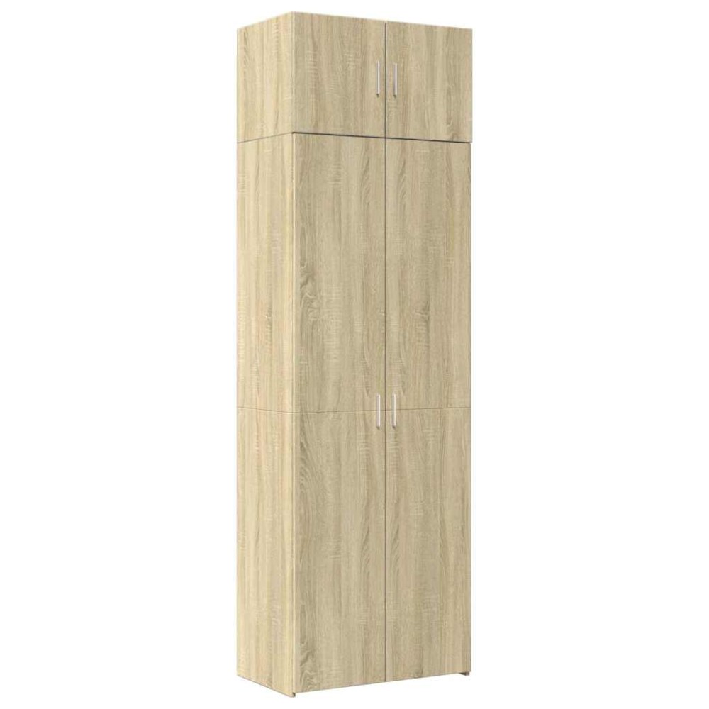 vidaXL Ραφιέρα με Ντουλάπια Sonoma Δρυς 70x42,5x225 εκ. Επεξ. Ξύλο