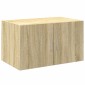 vidaXL Ραφιέρα με Ντουλάπια Sonoma Δρυς 70x42,5x225 εκ. Επεξ. Ξύλο