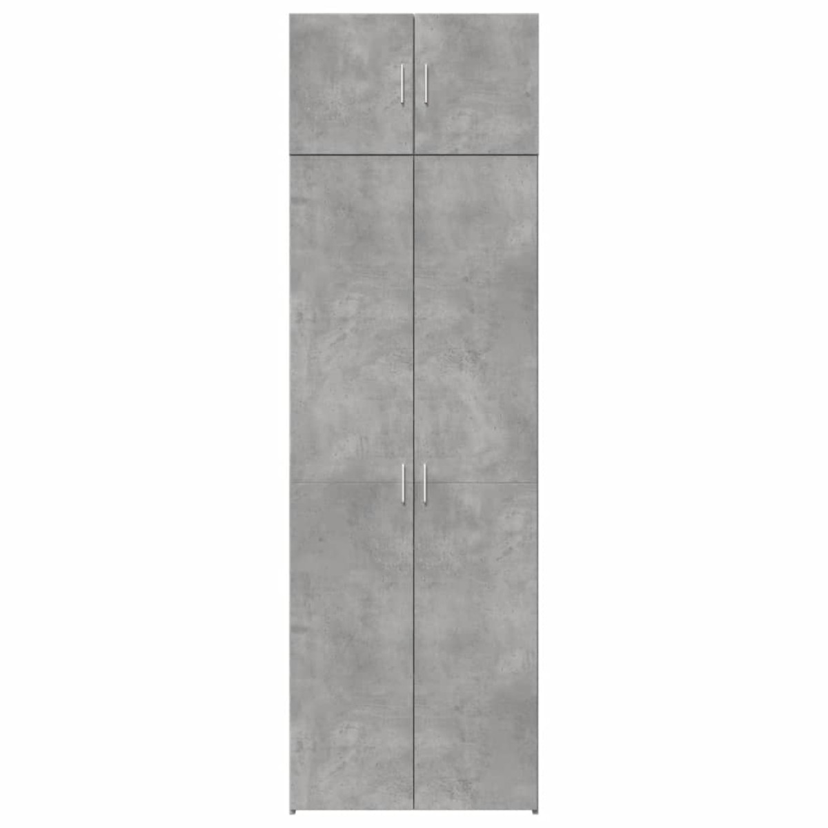 vidaXL Ραφιέρα με Ντουλάπια Γκρι Σκυροδέμ. 70x42,5x225 εκ. Επεξ. Ξύλο