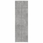 vidaXL Ραφιέρα με Ντουλάπια Γκρι Σκυροδέμ. 70x42,5x225 εκ. Επεξ. Ξύλο