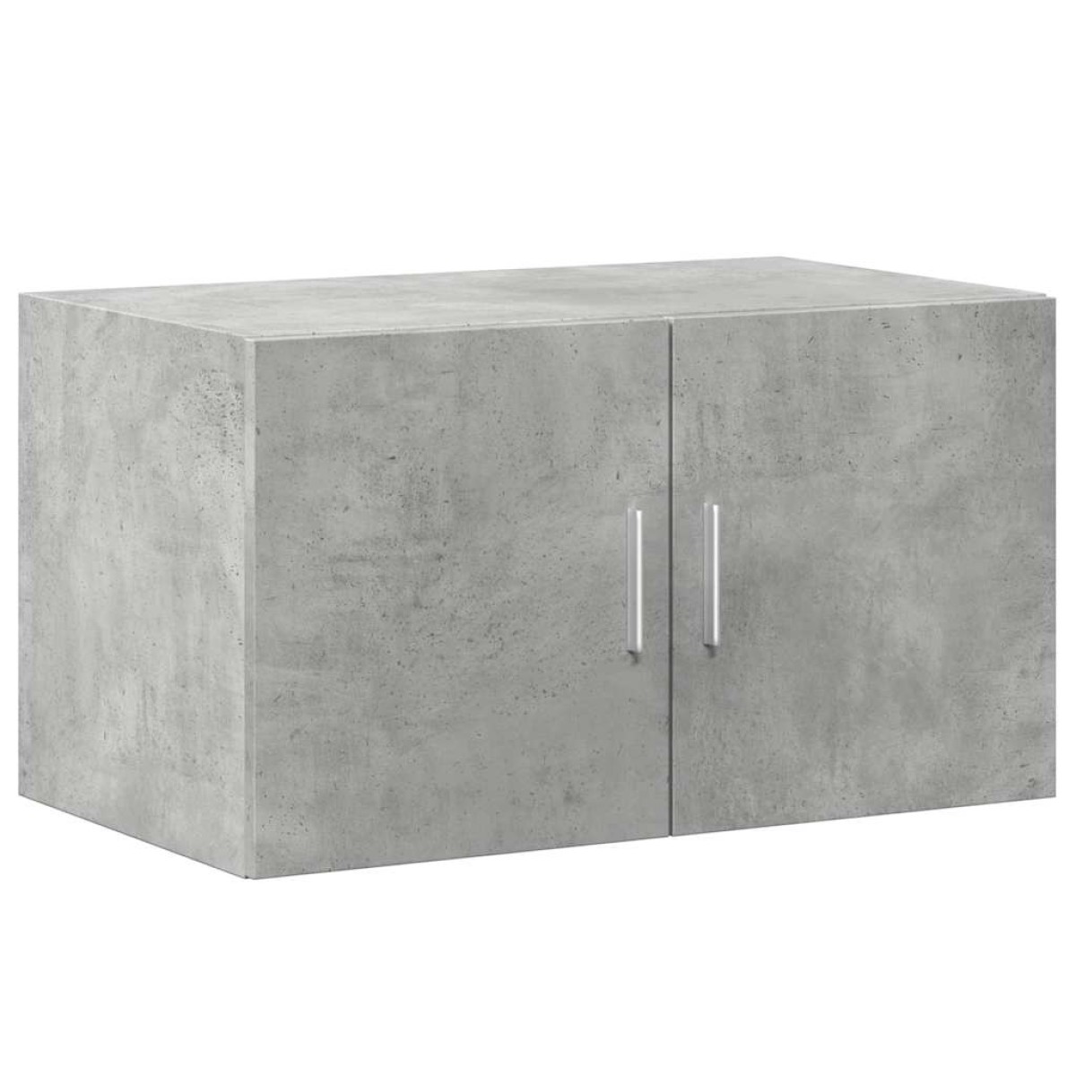 vidaXL Ραφιέρα με Ντουλάπια Γκρι Σκυροδέμ. 70x42,5x225 εκ. Επεξ. Ξύλο