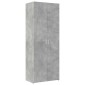 vidaXL Ραφιέρα με Ντουλάπια Γκρι Σκυροδέμ. 70x42,5x225 εκ. Επεξ. Ξύλο