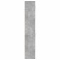 vidaXL Ραφιέρα με Ντουλάπια Γκρι Σκυροδέμ. 70x42,5x225 εκ. Επεξ. Ξύλο
