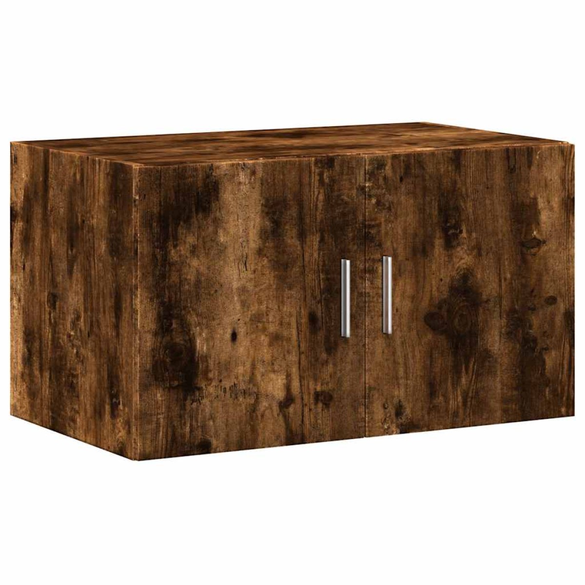vidaXL Ραφιέρα με Ντουλάπια Καπνιστή Δρυς 70x42,5x225 εκ. Επεξ. Ξύλο