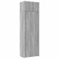 vidaXL Ραφιέρα με Ντουλάπια Γκρι Sonoma 70x42,5x225 εκ. Επεξ. Ξύλο