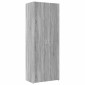 vidaXL Ραφιέρα με Ντουλάπια Γκρι Sonoma 70x42,5x225 εκ. Επεξ. Ξύλο