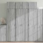 vidaXL Ραφιέρα με Ντουλάπια Γκρι Sonoma 70x42,5x225 εκ. Επεξ. Ξύλο