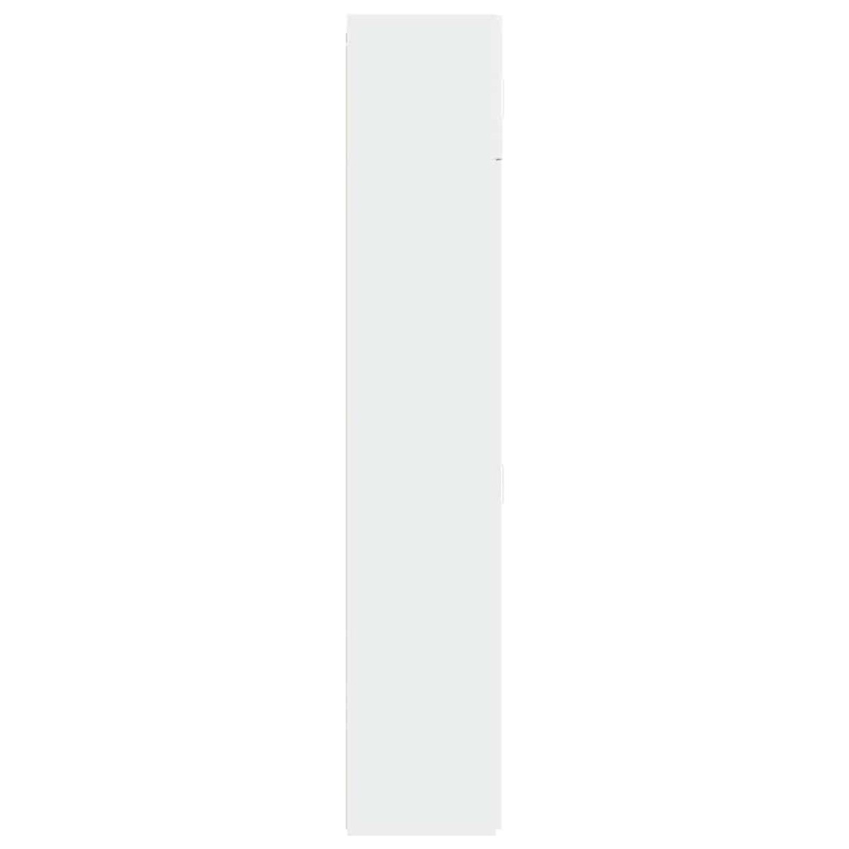 vidaXL Ραφιέρα με Ντουλάπια Λευκή 70x42,5x225 εκ. Επεξεργασμένο Ξύλο