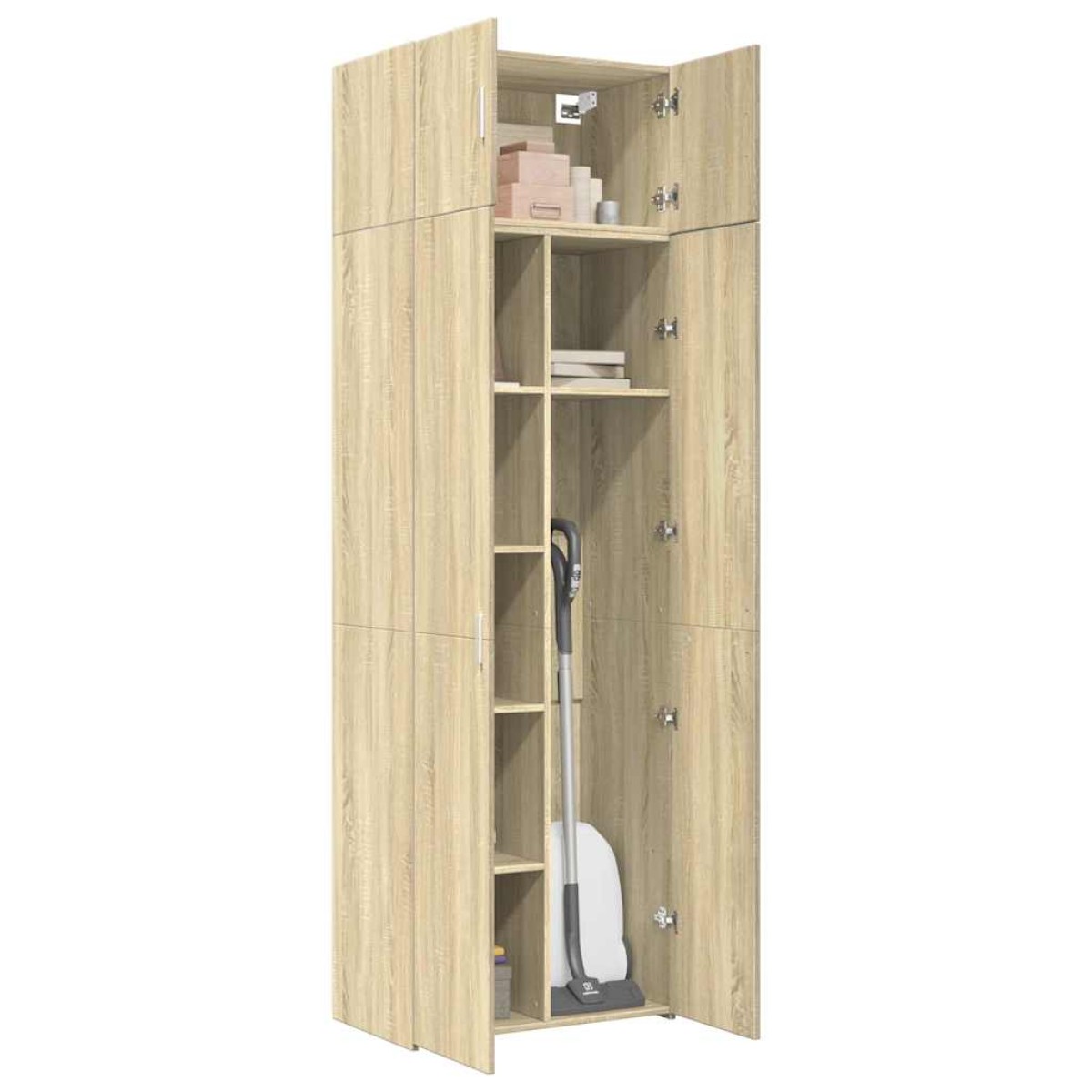 vidaXL Ραφιέρα με Ντουλάπια Sonoma Δρυς 70x42,5x225 εκ. Επεξ. Ξύλο